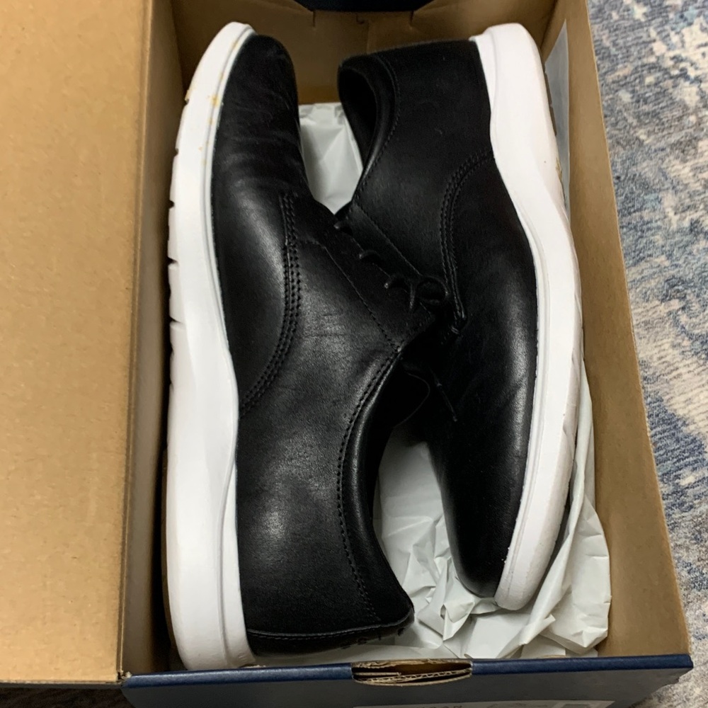 Cole Haan Black and White Men's Derbys
